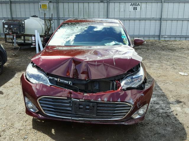 4T1BK1EB9EU124542 - 2014 TOYOTA AVALON BAS Bordeaux photo 7