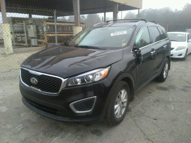 5XYPG4A33GG042290 - 2016 KIA SORENTO LX BLACK photo 2