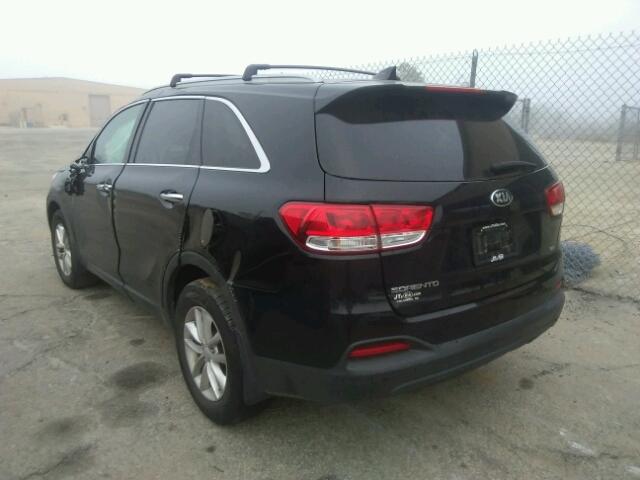 5XYPG4A33GG042290 - 2016 KIA SORENTO LX BLACK photo 3