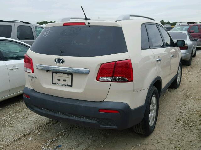 5XYKT4A17BG148965 - 2011 KIA SORENTO BA BEIGE photo 4