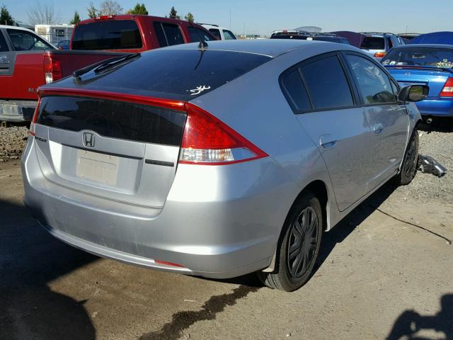 JHMZE2H59AS022829 - 2010 HONDA INSIGHT LX GRAY photo 4