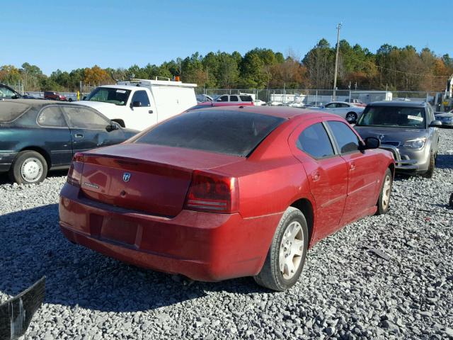 2B3KA43G66H527925 - 2006 DODGE CHARGER SE RED photo 4