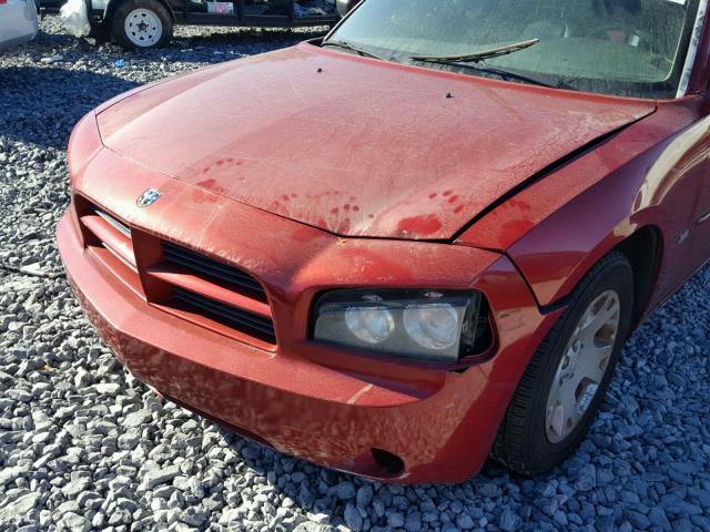 2B3KA43G66H527925 - 2006 DODGE CHARGER SE RED photo 9