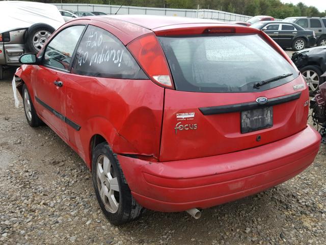 3FAFP31333R181945 - 2003 FORD FOCUS ZX3 RED photo 3
