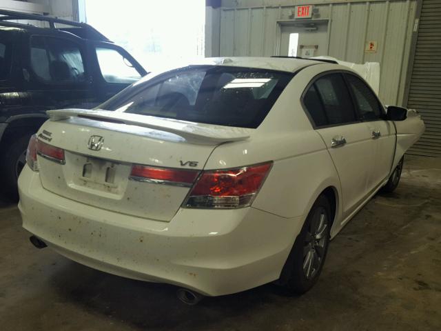 1HGCP3F80BA030511 - 2011 HONDA ACCORD EXL WHITE photo 4