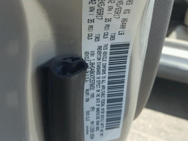 1J8HG48KX7C576031 - 2007 JEEP COMMANDER Boz foto 10