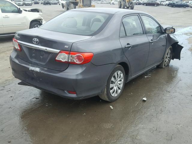 2T1BU4EE5CC778670 - 2012 TOYOTA COROLLA BA CHARCOAL photo 4