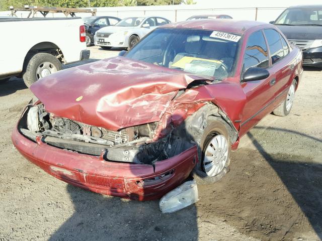 1Y1SK5263SZ075013 - 1995 GEO PRIZM BASE RED photo 2