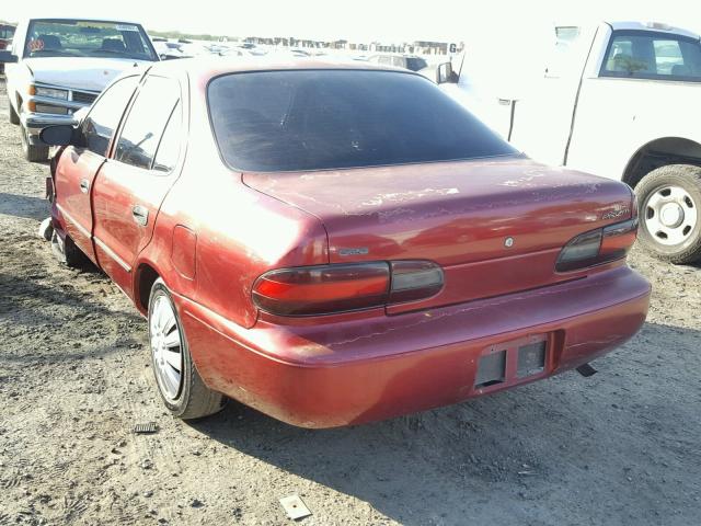 1Y1SK5263SZ075013 - 1995 GEO PRIZM BASE RED photo 3