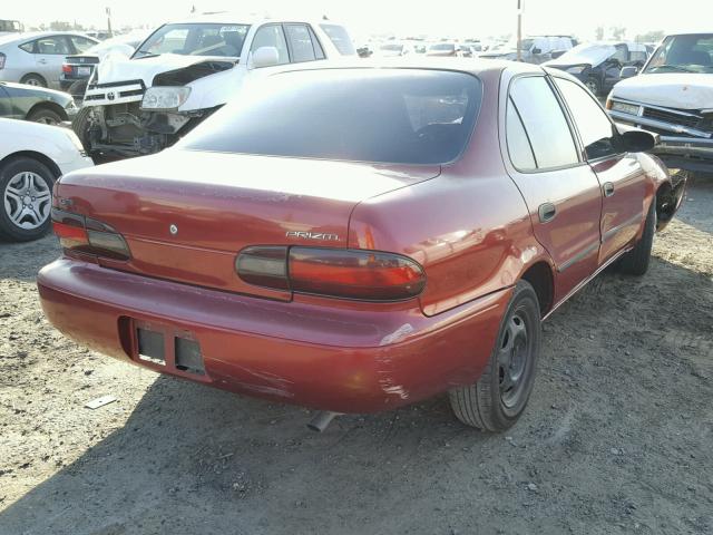 1Y1SK5263SZ075013 - 1995 GEO PRIZM BASE RED photo 4