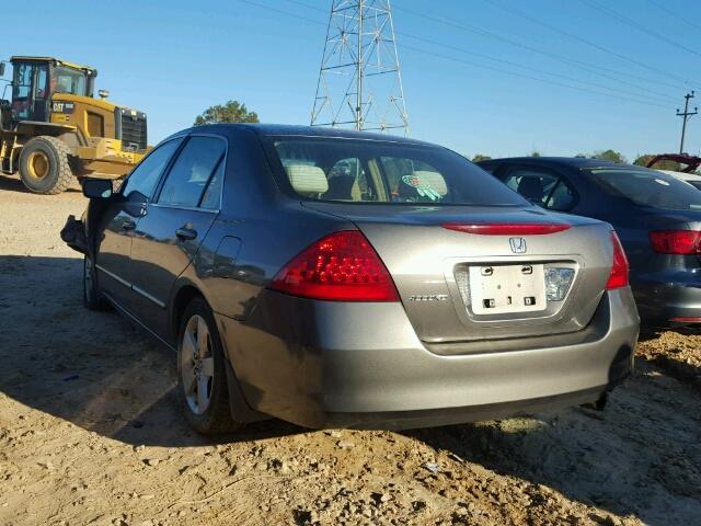 1HGCM56737A050643 - 2007 HONDA ACCORD GRAY photo 3