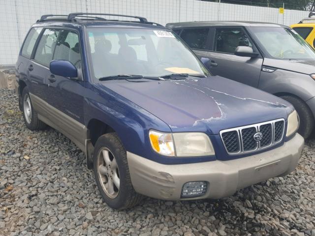 JF1SF65541H725107 - 2001 SUBARU FORESTER S BLUE photo 1