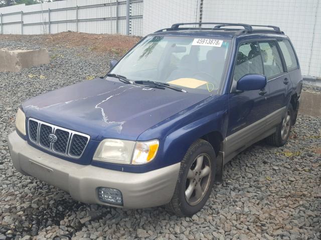 JF1SF65541H725107 - 2001 SUBARU FORESTER S BLUE photo 2