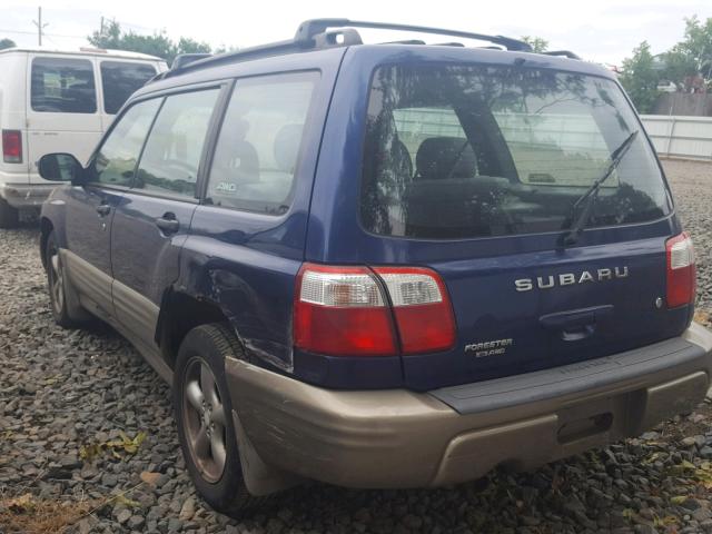 JF1SF65541H725107 - 2001 SUBARU FORESTER S BLUE photo 3