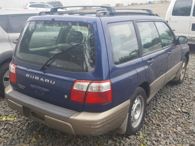 JF1SF65541H725107 - 2001 SUBARU FORESTER S BLUE photo 4