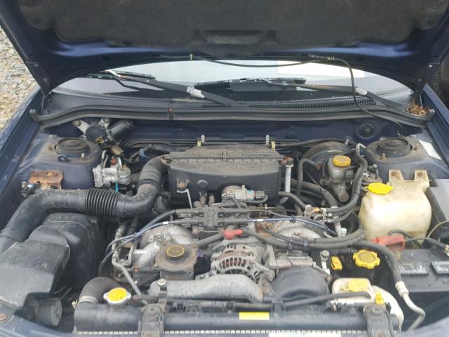 JF1SF65541H725107 - 2001 SUBARU FORESTER S BLUE photo 7