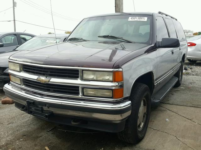 1GNFK16R0VJ346509 - 1997 CHEVROLET SUBURBAN K SILVER photo 2