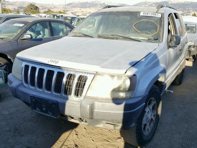 1J4GX48SX2C252793 - 2002 JEEP GRAND CHER SILVER photo 2