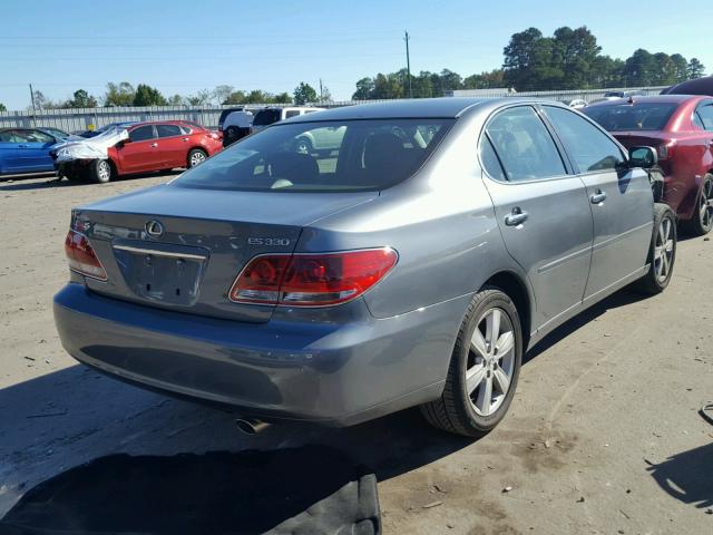 JTHBA30G365166351 - 2006 LEXUS ES 330 GREEN photo 4