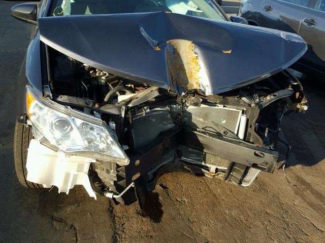 4T4BF1FK3DR309581 - 2013 TOYOTA CAMRY L GRAY photo 9