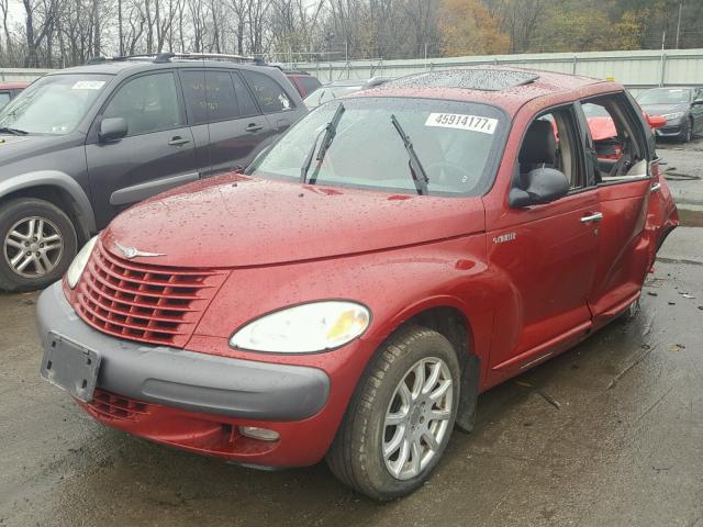 3C8FY4BBX1T607518 - 2001 CHRYSLER PT CRUISER BURGUNDY photo 2