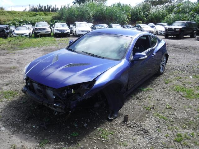 KMHHU6KJ1FU123884 - 2015 HYUNDAI GENESIS CO BLUE photo 2