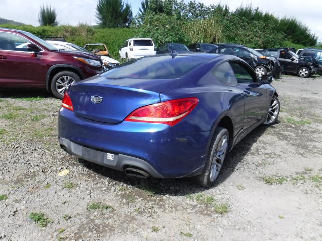 KMHHU6KJ1FU123884 - 2015 HYUNDAI GENESIS CO BLUE photo 4