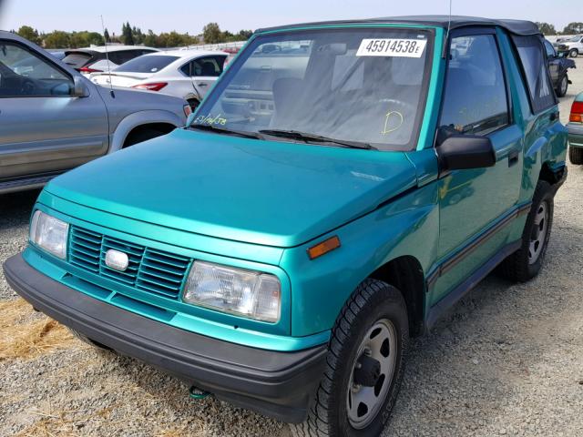 2CNBJ1869S6949766 - 1995 GEO TRACKER GREEN photo 2