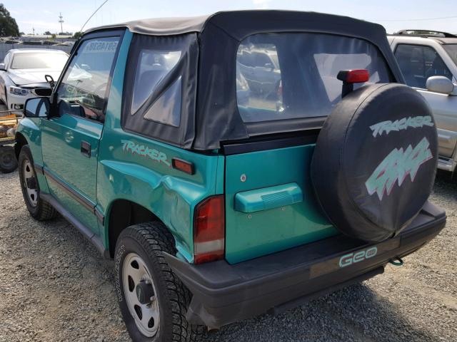 2CNBJ1869S6949766 - 1995 GEO TRACKER GREEN photo 3