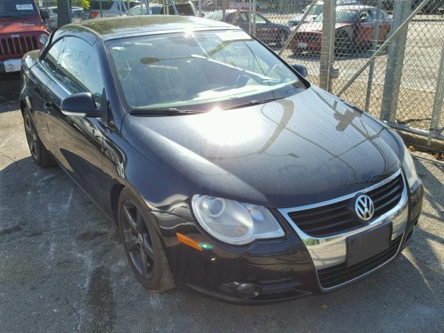 WVWDA71F57V002012 - 2007 VOLKSWAGEN EOS 2.0T S BLACK photo 1