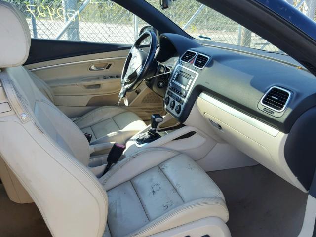 WVWDA71F57V002012 - 2007 VOLKSWAGEN EOS 2.0T S BLACK photo 5