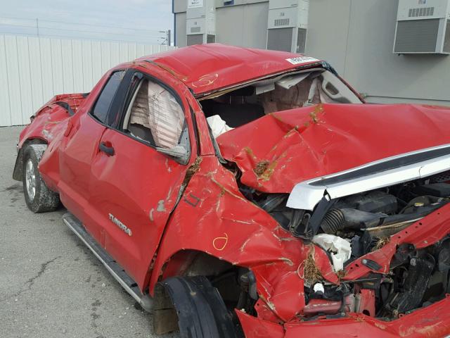 5TFRT54177X007320 - 2007 TOYOTA TUNDRA DOU RED photo 9