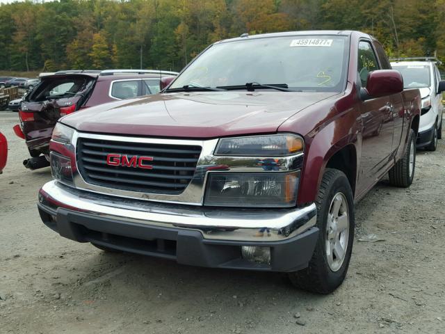 1GTCS199798122500 - 2009 GMC CANYON MAROON photo 2