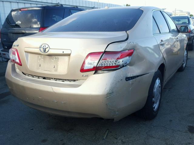 4T1BF3EK1AU023859 - 2010 TOYOTA CAMRY BASE ოქროსფერი ფოტო 4