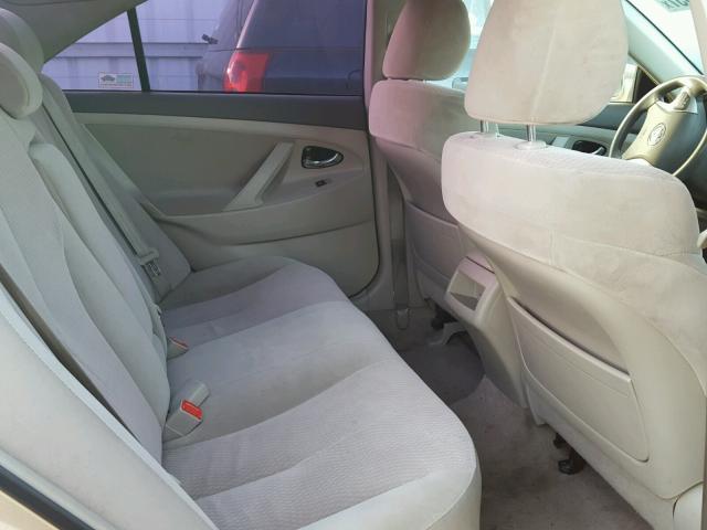 4T1BF3EK1AU023859 - 2010 TOYOTA CAMRY BASE ოქროსფერი ფოტო 6