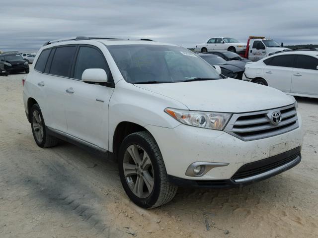 5TDDK3EH5DS179621 - 2013 TOYOTA HIGHLANDER WHITE photo 1