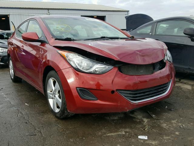 5NPDH4AE1DH377702 - 2013 HYUNDAI ELANTRA GL RED photo 1