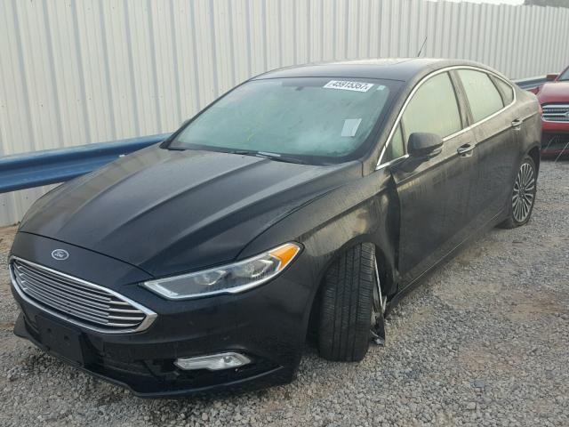 3FA6P0K90HR123879 - 2017 FORD FUSION TIT BLACK photo 2