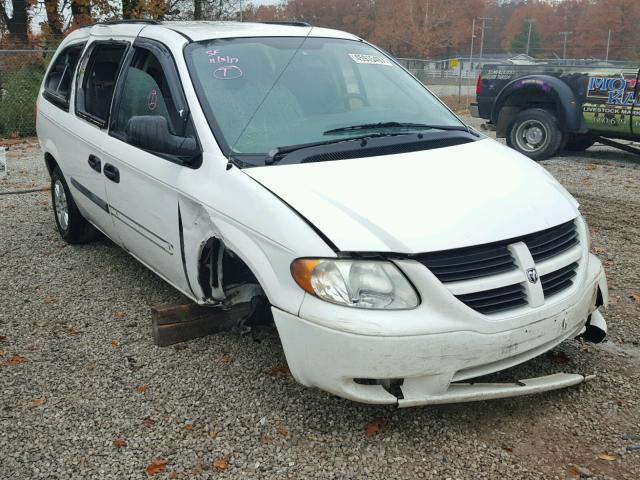 1D4GP24R77B187138 - 2007 DODGE GRAND CARA WHITE photo 1