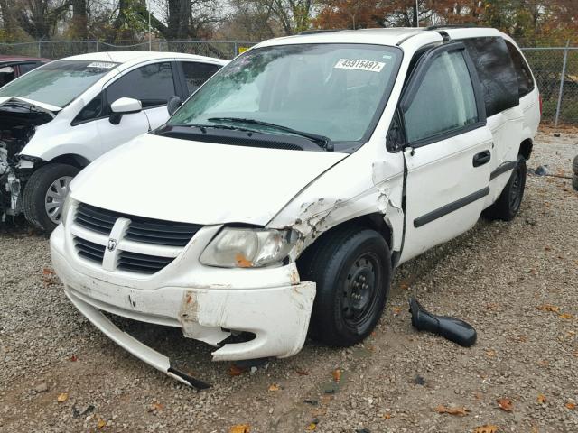 1D4GP24R77B187138 - 2007 DODGE GRAND CARA WHITE photo 2