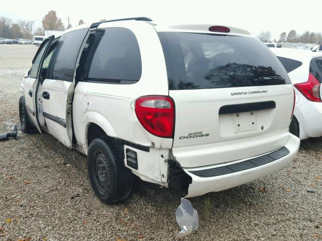 1D4GP24R77B187138 - 2007 DODGE GRAND CARA WHITE photo 3