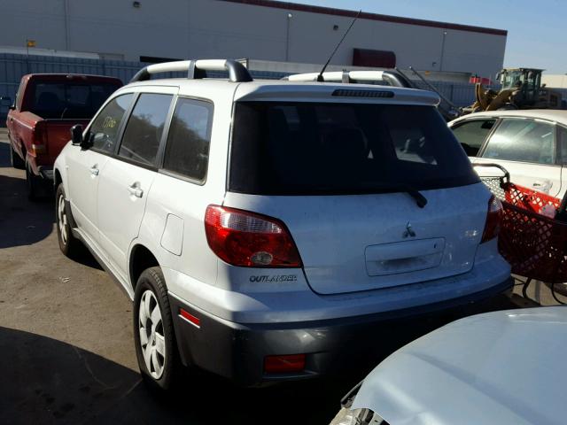 JA4LX31F66U016776 - 2006 MITSUBISHI OUTLANDER WHITE photo 3