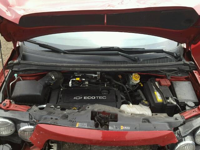 1G1JC5SH6C4142483 - 2012 CHEVROLET SONIC LT RED photo 7