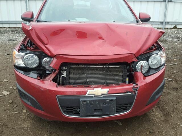 1G1JC5SH6C4142483 - 2012 CHEVROLET SONIC LT RED photo 9