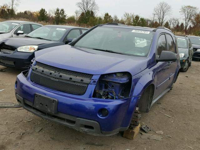 2CNDL13F176024187 - 2007 CHEVROLET EQUINOX LS BLUE photo 2