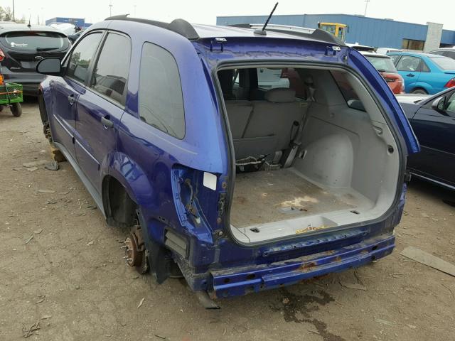 2CNDL13F176024187 - 2007 CHEVROLET EQUINOX LS BLUE photo 3