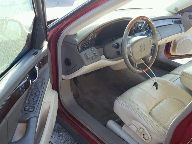 1G6KE57YX2U201633 - 2002 CADILLAC DEVILLE DH RED photo 9