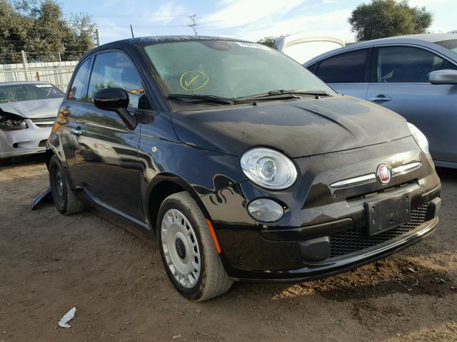 3C3CFFAR6FT501406 - 2015 FIAT 500 POP BLACK photo 1