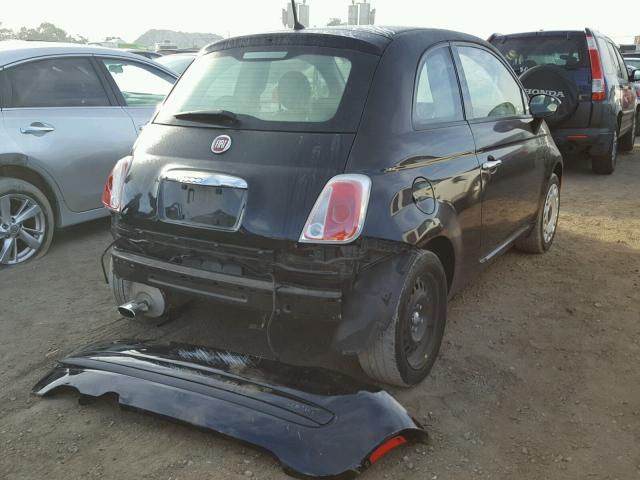 3C3CFFAR6FT501406 - 2015 FIAT 500 POP BLACK photo 4