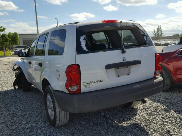 1D4HD38N54F211726 - 2004 DODGE DURANGO ST WHITE photo 3